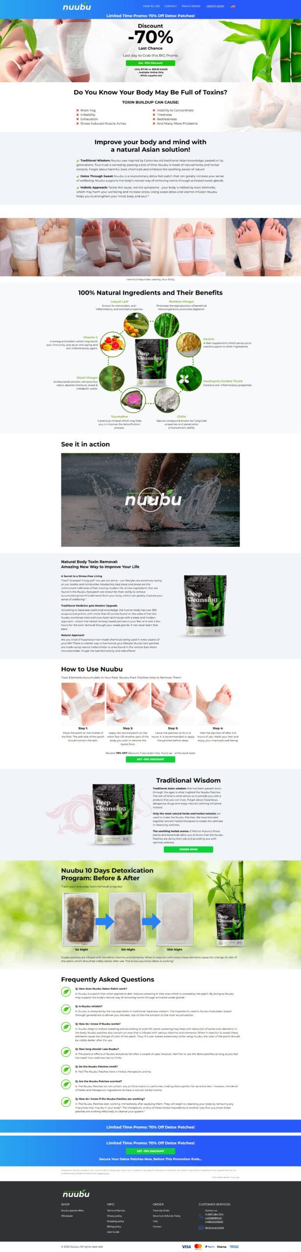 Nuubu Detox Foot Patch